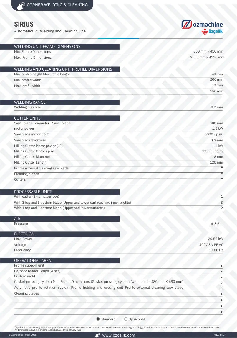 SIRIUS Automatic Welding and Cleaning Line (3 Axis)
