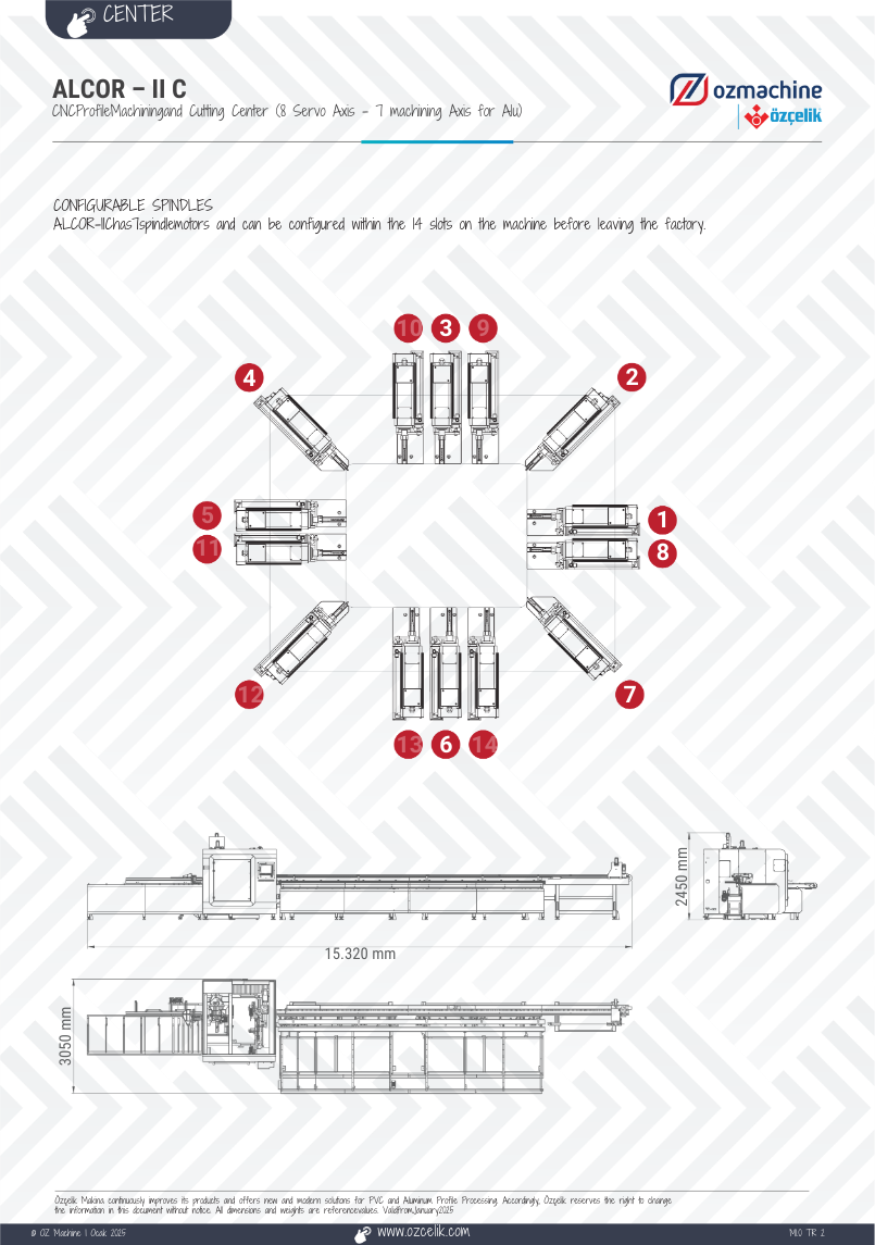 ALCOR - II C CNC Aluminium uPVC Machining and Cutting Center