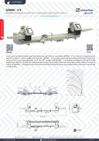 GEMINI - V R 550mm Double Mitre Saw