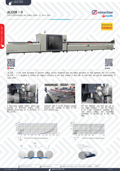 ALCOR - V CNC Aluminium uPVC Machining and Cutting Center