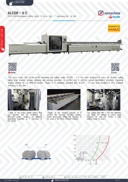 ALCOR - II C CNC Aluminium uPVC Machining and Cutting Center