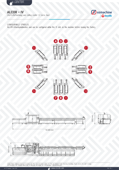 ALCOR - IV C CNC Aluminium uPVC Machining and Cutting Center