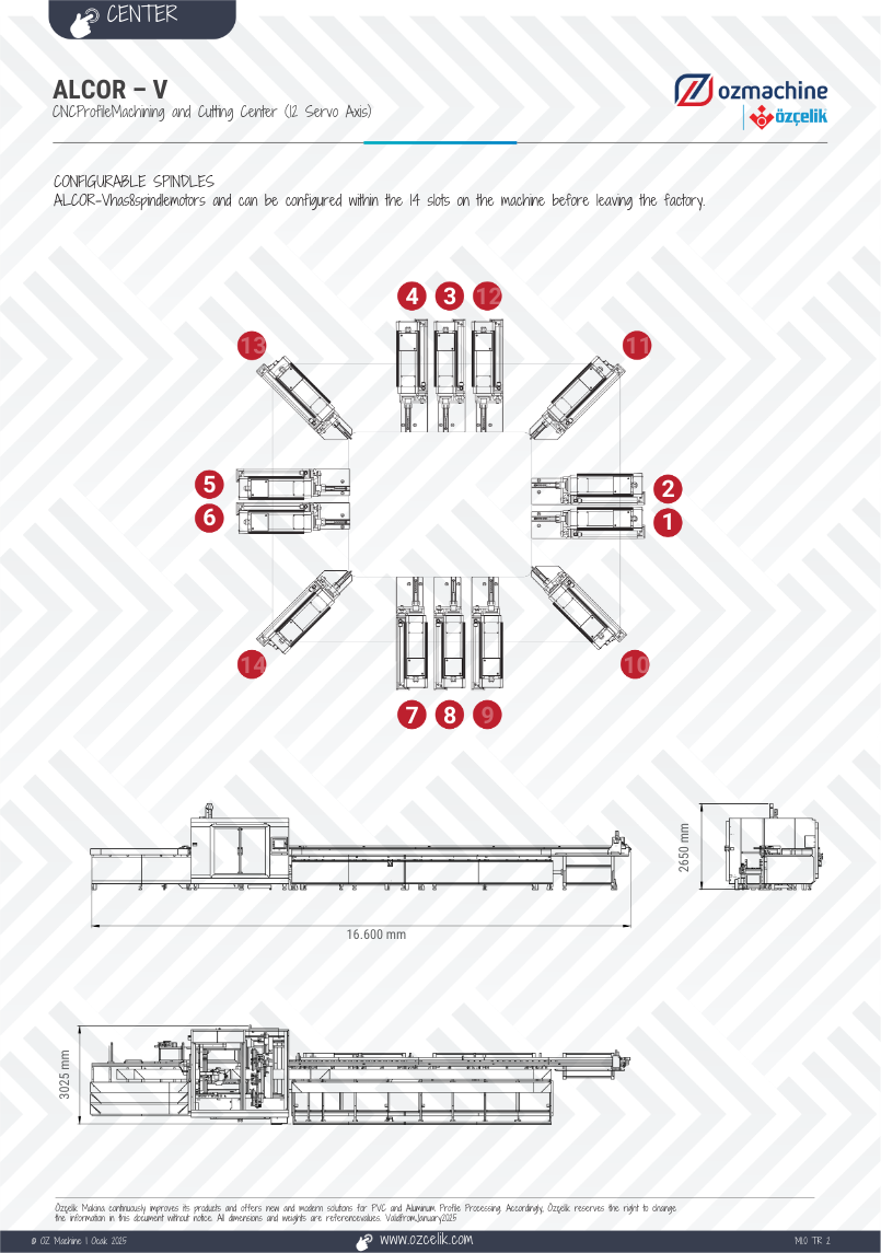 ALCOR - V CNC Aluminium uPVC Machining and Cutting Center