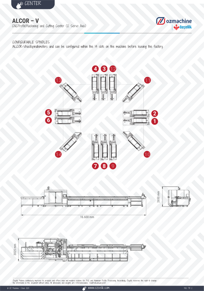 ALCOR - V CNC Aluminium uPVC Machining and Cutting Center