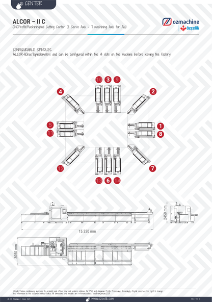 ALCOR - II C CNC Aluminium uPVC Machining and Cutting Center