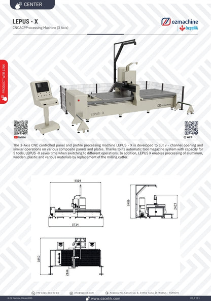 LEPUS X AND XL - CNC ACP Processing Machine
